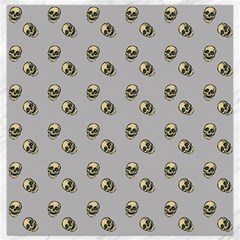 Skull Grey Pattern Canvas 12  X 12  by snowwhitegirl