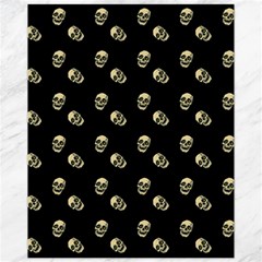 Skull Black Pattern Canvas 11  X 14  by snowwhitegirl