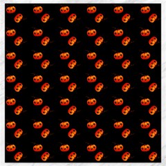 Kawaii Pumpkin Black Canvas 12  X 12  by snowwhitegirl