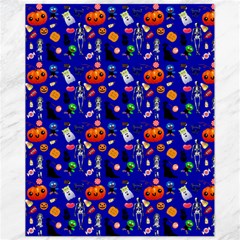 Halloween Treats Pattern Blue Canvas 11  X 14  by snowwhitegirl