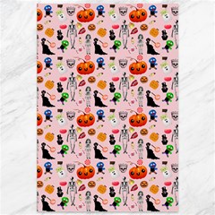 Halloween Treats Pattern Pink Canvas 12  X 18  by snowwhitegirl