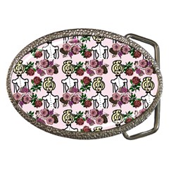 Victorian Girl Pink Belt Buckles by snowwhitegirl