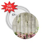 Floral Wood Wall 2.25  Buttons (100 pack)  Front
