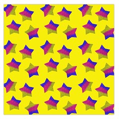 Ombre Glitter  Star Pattern Large Satin Scarf (square) by snowwhitegirl