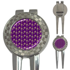Victorian Crosses Purple 3-in-1 Golf Divots by snowwhitegirl
