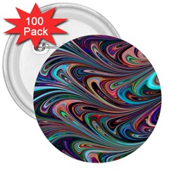 Seamless Abstract Marble Colorful 3  Buttons (100 Pack)  by Pakrebo