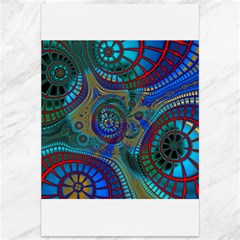Fractal Abstract Line Wave Design Canvas 12  X 18  by Pakrebo