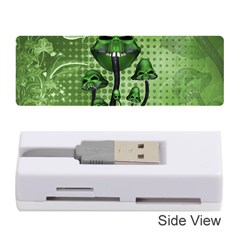 Funny Mushroom Skulls With Crow And Butterflies Memory Card Reader (stick) by FantasyWorld7