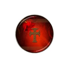 Wonderful Celtic Cross On Vintage Background Hat Clip Ball Marker (10 Pack) by FantasyWorld7