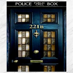 Tardis Sherlock Holmes 221b Canvas 8  X 10  by Sudhe
