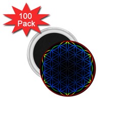 Flower Of Life 1 75  Magnets (100 Pack)  by Sudhe