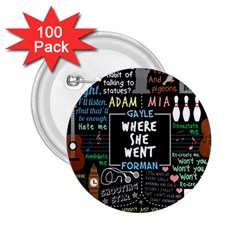 Book Quote Collage 2 25  Buttons (100 Pack)  by Sudhe