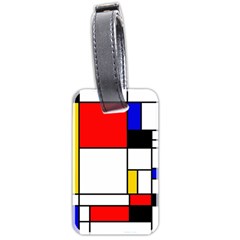Bauhouse Mondrian Style Luggage Tags (two Sides) by lucia
