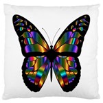 Abstract Animal Art Butterfly Standard Flano Cushion Case (One Side) Front