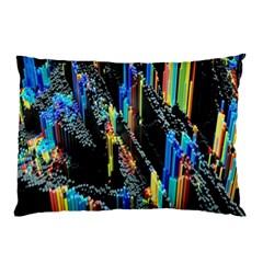Abstract 3d Blender Colorful Pillow Case by Sudhe