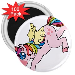 Unicorn Arociris Raimbow Magic 3  Magnets (100 Pack) by Sudhe