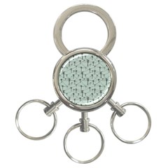 Telephone Lines Repeating Pattern 3-ring Key Chains by Sudhe