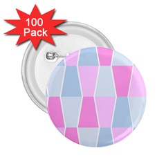 Geometric Pattern Design Pastels 2 25  Buttons (100 Pack)  by Sudhe