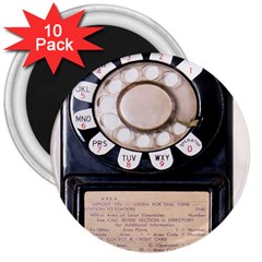 Vintage Payphone 3  Magnets (10 Pack)  by Sudhe