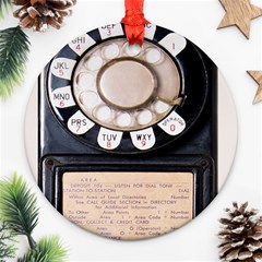 Vintage Payphone Round Ornament (two Sides) by Sudhe