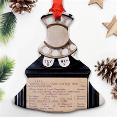 Vintage Payphone Christmas Tree Ornament (two Sides) by Sudhe