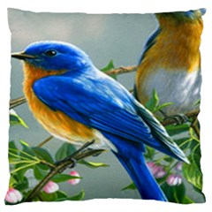 Loving Birds Standard Flano Cushion Case (one Side) by Sudhe