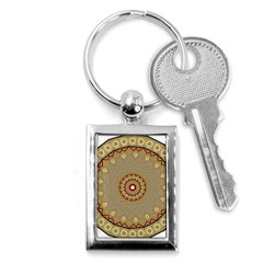Mandala Art Ornament Pattern Key Chains (rectangle)  by Sudhe
