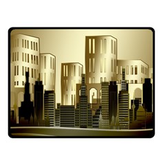 Architecture City House Fleece Blanket (small) by Sudhe