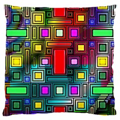 Art Rectangles Abstract Modern Art Standard Flano Cushion Case (one Side) by Sudhe