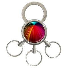Background Color Colorful Rings 3-ring Key Chains by Sudhe