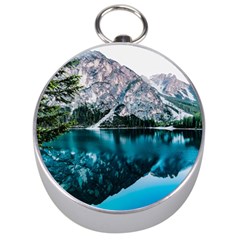 Daylight Forest Glossy Lake Silver Compasses by Sudhe