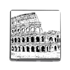 Line Art Architecture Memory Card Reader (square 5 Slot) by Sudhe