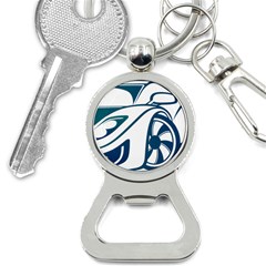 Blue Vector Car Bottle Opener Key Chains by Sudhe
