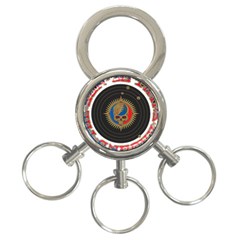 The Grateful Dead 3-ring Key Chains by Sudhe