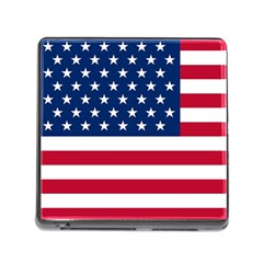 American Flag Memory Card Reader (square 5 Slot) by Valentinaart