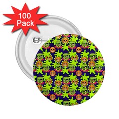 Smiley Background Smiley Grunge 2 25  Buttons (100 Pack)  by Pakrebo