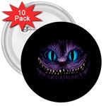 Cheshire Cat Animation 3  Buttons (10 pack)  Front