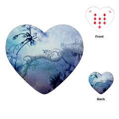 Wonderful Elegant Floral Design Playing Cards (heart) by FantasyWorld7