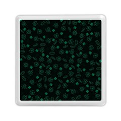 St Patricks Day Pattern Memory Card Reader (square) by Valentinaart