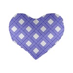 Textile Cross Seamless Pattern Standard 16  Premium Heart Shape Cushions Back