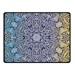 Tile Design Art Mosaic Pattern Double Sided Fleece Blanket (Small)  45 x34  Blanket Back