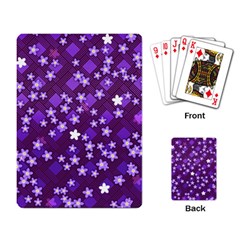 Textile Cross Pattern Square Playing Cards Single Design by Pakrebo