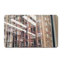 Chicago L Morning Commute Magnet (rectangular) by Riverwoman