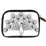 Peacock Plumage Display Bird Digital Camera Leather Case Back