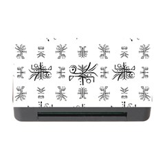 Black And White Ethnic Design Print Memory Card Reader With Cf by dflcprintsclothing