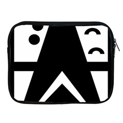 Black And White Geometric Design Apple Ipad 2/3/4 Zipper Cases by yoursparklingshop
