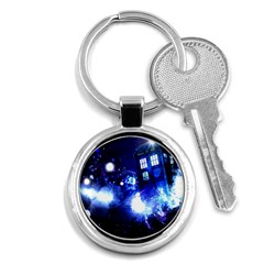 Tardis Background Space Key Chains (round)  by Sudhe