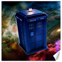 The Police Box Tardis Time Travel Device Used Doctor Who Canvas 20  X 20  by Sudhe