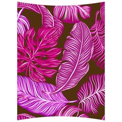 Tropical Pink Leaves Back Support Cushion by snowwhitegirl