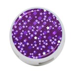 Textile Cross Pattern Square 4-Port USB Hub (Two Sides) Back